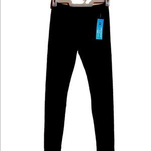 Comfy Forever Black Fleece High Waisted Winter Leggings SM